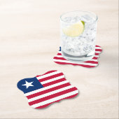 Liberia-Flagge Untersetzer (Vor Ort)