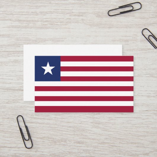Liberia-Flagge Visitenkarte (Vorderseite/Rückseite Beispiel)