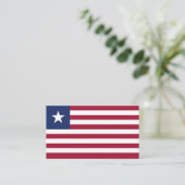 Liberia-Flagge Visitenkarte (Stehend Vorderseite)