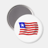 Liberia-Flaggenmagnet Magnet (Vorderseite/Rückseite)