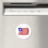 Liberia-Flaggenmagnet Magnet (In Situ (Geschirrspüler))