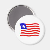 Liberia-Flaggenmagnet Magnet (Vorderseite/Rückseite)