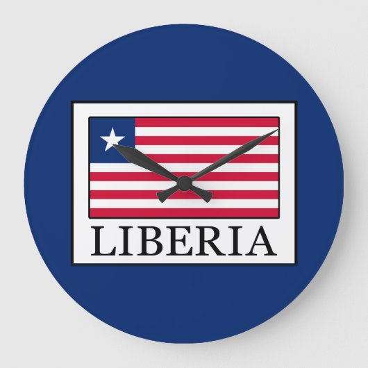 Liberia Große Wanduhr (Vorderseite)