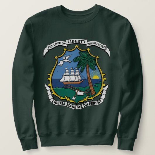 Liberia hat mich anders gemacht Sweatshirt (Design vorne)