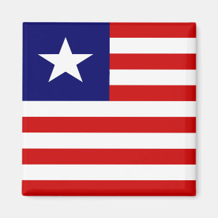 Liberia Hochwertige Flagge Magnet