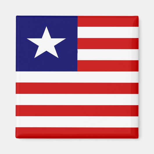 Liberia Hochwertige Flagge Magnet (Vorne)