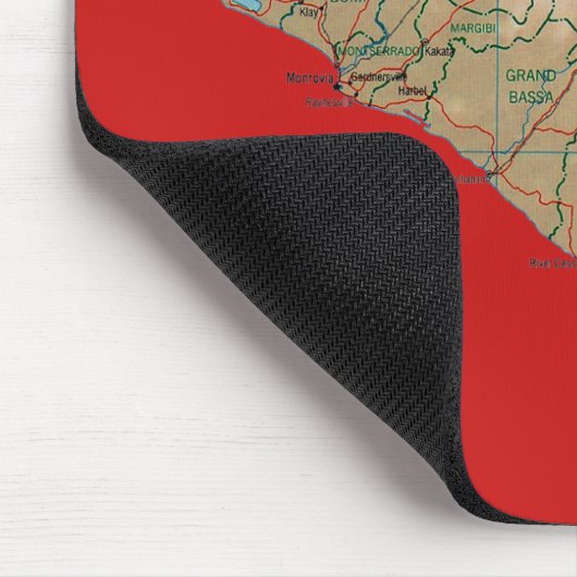 Liberia-Karte Mousepad (Ecke)
