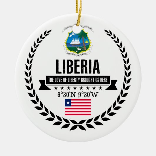 Liberia Keramikornament (Vorne)