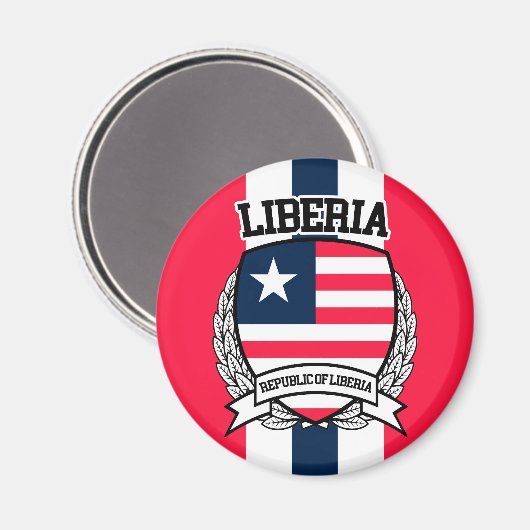 Liberia Magnet (Vorderseite/Rückseite)