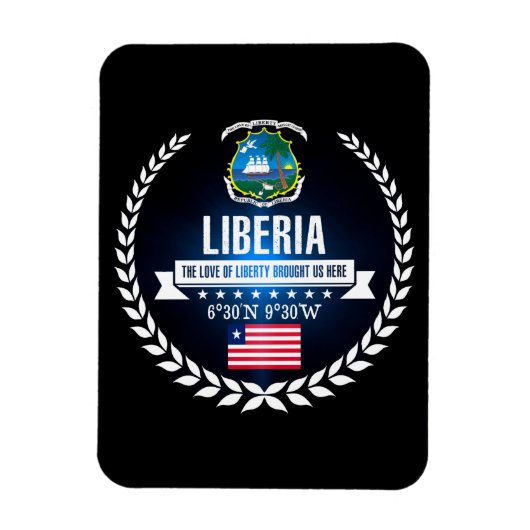 Liberia Magnet (Vertikal)
