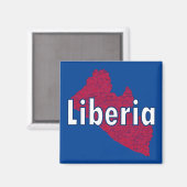 Liberia Magnet (Vorderseite/Rückseite)