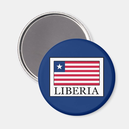 Liberia Magnet (Vorderseite/Rückseite)