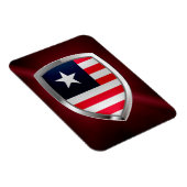 Liberia Metallic Emblem Magnet (Rechte Seite)