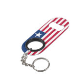 Liberia National Pride Patriotic Mini Flaschenöffner (Rückseite Schrägansicht)
