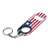 Liberia National Pride Patriotic Mini Flaschenöffner (Vorderseite Schrägansicht)
