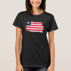 Liberia Outfit Liberia Flaggen Symbol I Liebe Libe T-Shirt