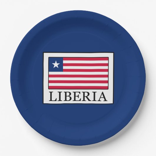 Liberia Pappteller (Vorderseite)