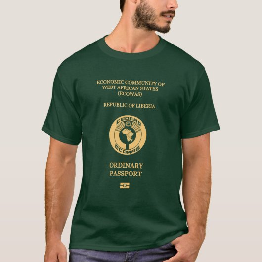Liberia passport T-Shirt (Vorderseite)