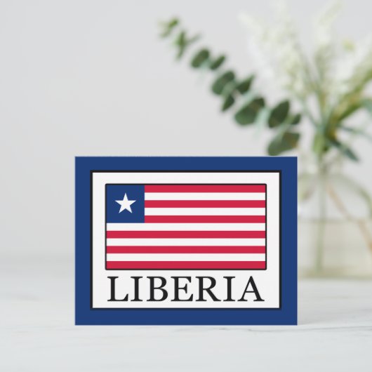 Liberia Postkarte (Stehend Vorderseite)