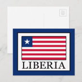 Liberia Postkarte (Vorne/Hinten)