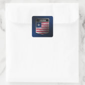 Liberia Quadratischer Aufkleber (Tasche)