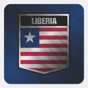 Liberia Quadratischer Aufkleber