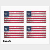 Liberia Rechteckiger Aufkleber (Blatt)