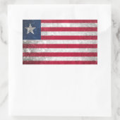 Liberia Rechteckiger Aufkleber (Tasche)