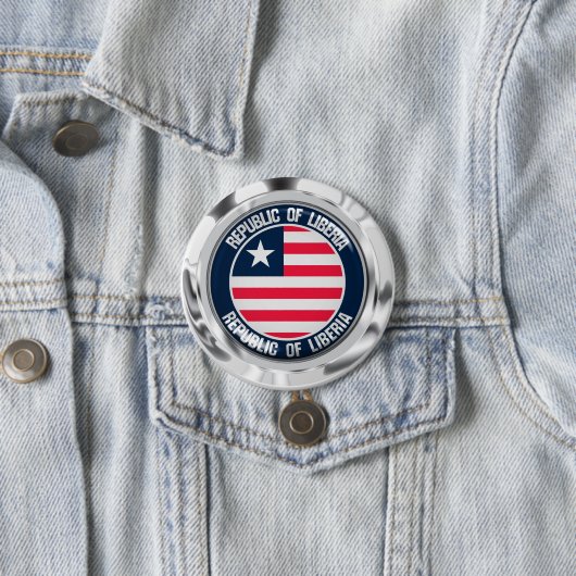 Liberia Round Emblem Button (Beispiel)