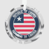 Liberia Round Emblem Ornament (Rückseite)