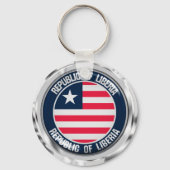 Liberia Round Emblem Schlüsselanhänger (Vorderseite)