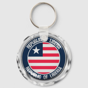 Liberia Round Emblem Schlüsselanhänger