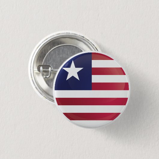 Liberia Round-Icon-Flagge Button (Vorne & Hinten)
