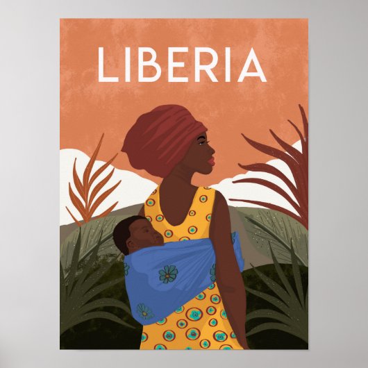 Liberia Sierra Leone Reiseplakat Poster (Vorne)