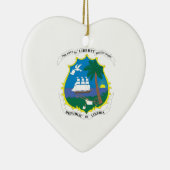 Liberia-Wappen Keramik Ornament (Rechts)