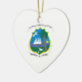 Liberia-Wappen Keramik Ornament (Links)