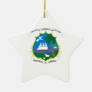 Liberia-Wappen Keramik Ornament