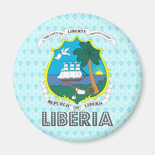 Liberia-Wappen Magnet (Vorne)
