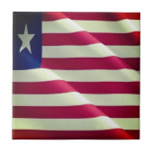 LIBERIA, WAVING FLAG, Afrika, Fliese (Vorderseite)