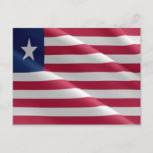 Liberia - Waving Flag - Postkarte (Vorderseite)