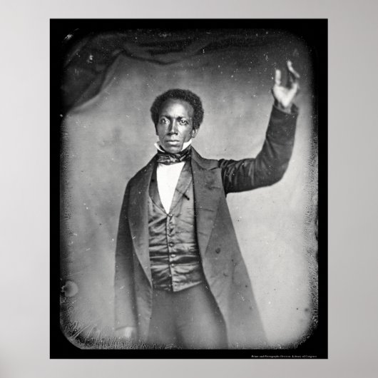 Liberian Ed J Roye Daguerreotype 1856 Poster (Vorne)