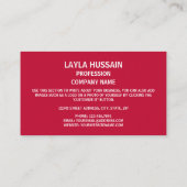 Liberianische Flagge, Flagge Liberias Visitenkarte (Rückseite)