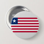 Liberianische Flagge (Liberia) Button (Vorne & Hinten)