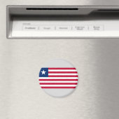 Liberianische Flagge (Liberia) Magnet (In Situ (Geschirrspüler))