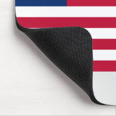 Liberianische Flagge (Liberia) Mousepad (Ecke)