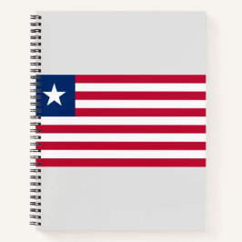 Liberianische Flagge (Liberia) Notizblock