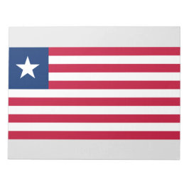 Liberianische Flagge (Liberia) Notizblock