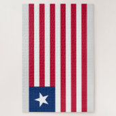 Liberianische Flagge (Liberia) Puzzle (Vertikal)