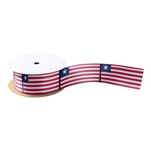 Liberianische Flagge Satinband (Spule)