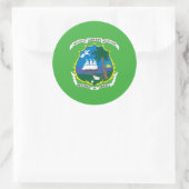 Liberianisches Wappen Runder Aufkleber (Tasche)